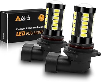 Super Bright HB4 9006 LED Fog Light Bulbs, 6000K Xenon White 2800Lms Auto 12V Fog Lamps Replacement 5730 33-SMD LEDs