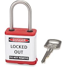 Zing Green Products 800KD-RED Extreme Environment Padlock, Keyed Different, Red, 1.5" Shackle