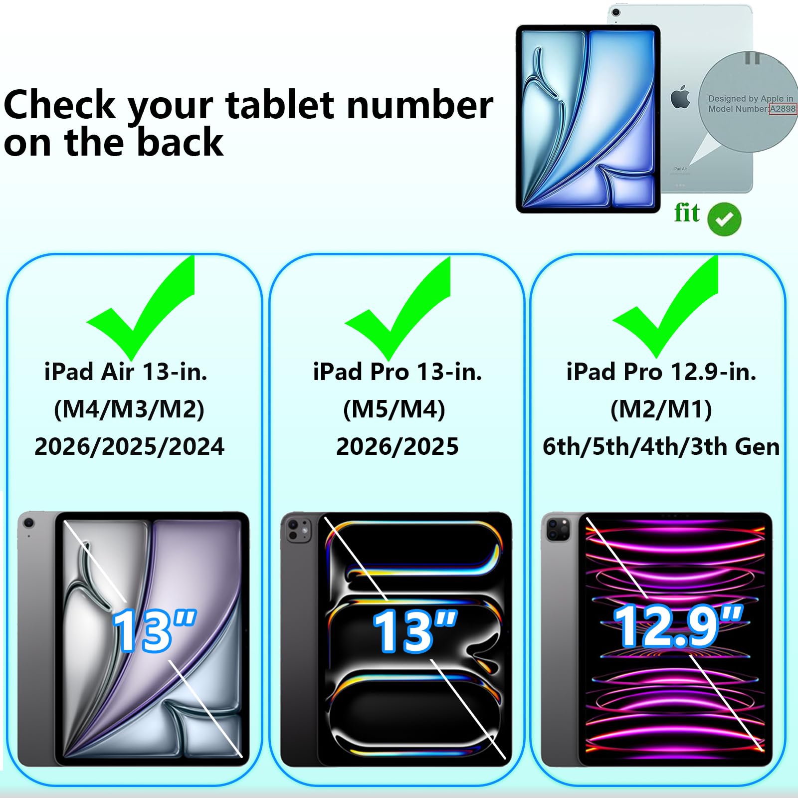 YRH Funda para niños para iPad Air de 13 pulgadas, M2 (2024)/iPad Pro de 13 pulgadas 7ª generación M4 (2024)/iPad Pro de 12.9 pulgadas (2022/2021/2020) (amarillo)