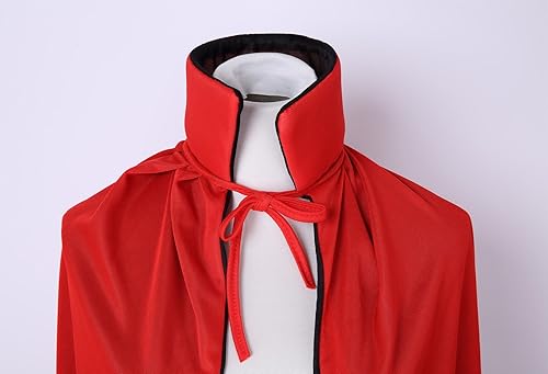 Miniatura 5 de Meeyou disfraz de capa reversible negra y roja de 35 pulgadas para niños talla única  Rojo y negro