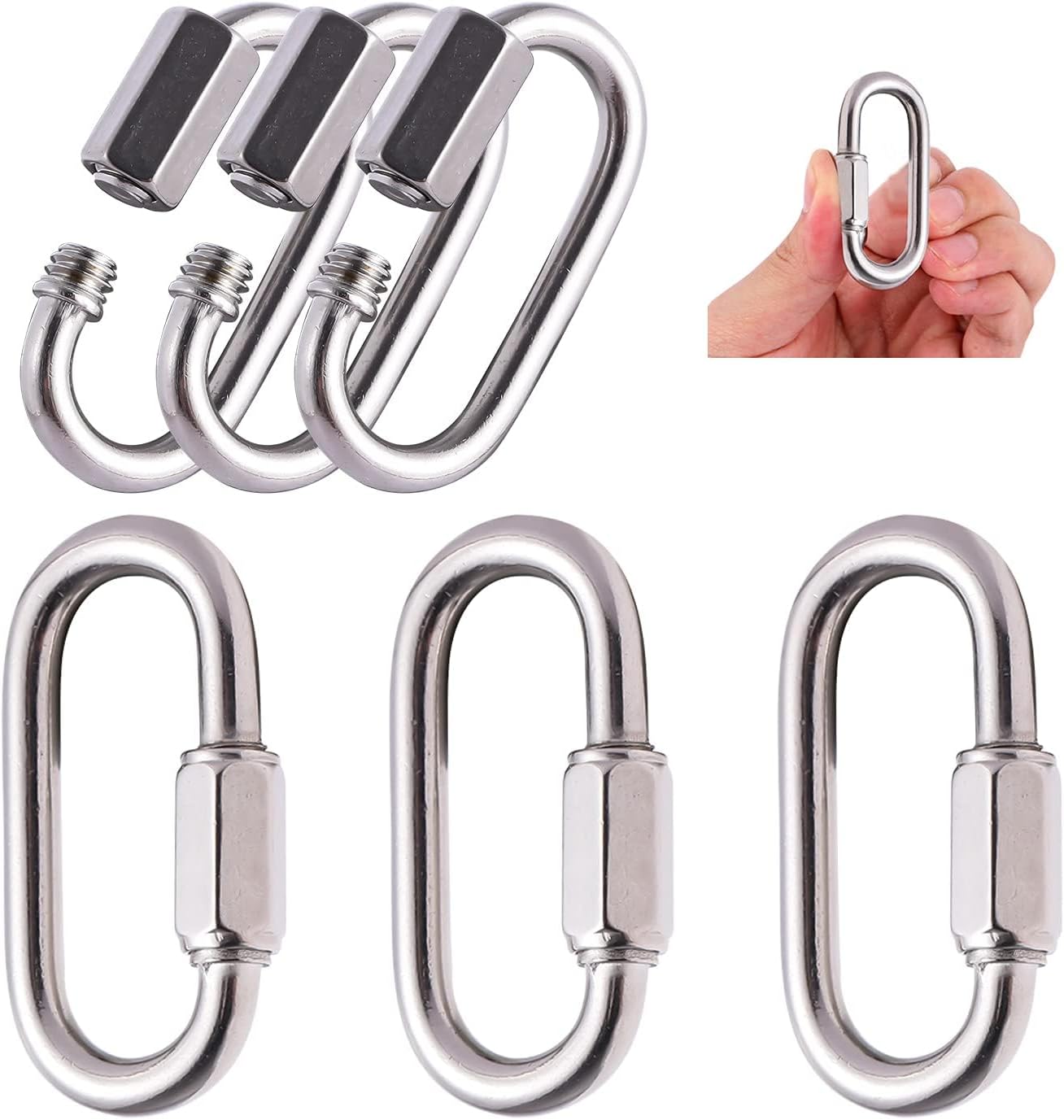 Heavy Duty Chain Link, Anti-Rust Quick Link Chain Connector