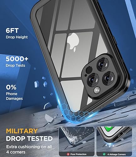 Miniatura 4 de Diseño para iPhone 13 Pro Max, funda impermeable a prueba de golpes, funda protectora de cuerpo completo para iPhone 13 Pro Max de 6.7 pulgadas