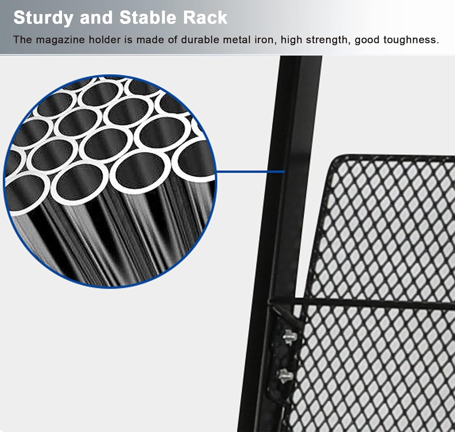 Newspaper Racks Portable Magazine Holder for Display, Metal File Information Magazine Stor