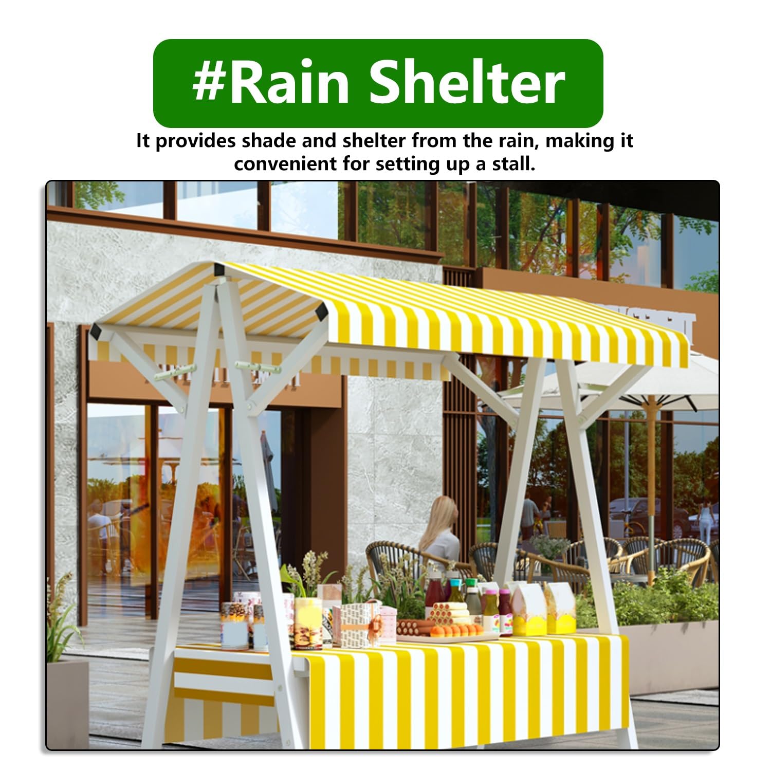 Carrello alimentare commerciale 180 cm verde hot dog e gelato stand cabina di concessione portatile per i mercati degli agricoltori Attrezzature per venditori di cibo di strada Stallo mobile per snack