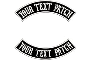 Custom Motorcycle Patch Rocker Top and Bottom Rocker patch