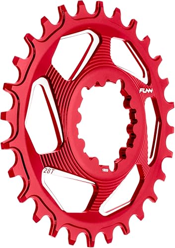 Funn Solo DX - Plato ancho estrecho para cadena de 9, 10, 11, 12 velocidades, compatible con bielas de interfaz de montaje directo SRAM,