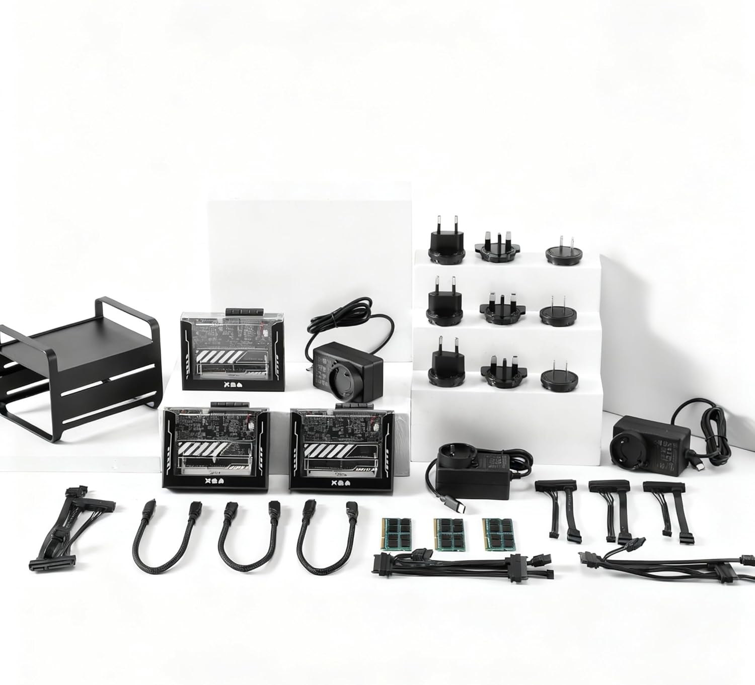 ZimaBlade 12-Core 48GB Cluster Kit – 3-Node x86 Mini Server Bundle, Quad-Core ×3, 16GB DDR3L Each, DIY Homelab & Multi-Node Setup Ready (Storage Not Included)