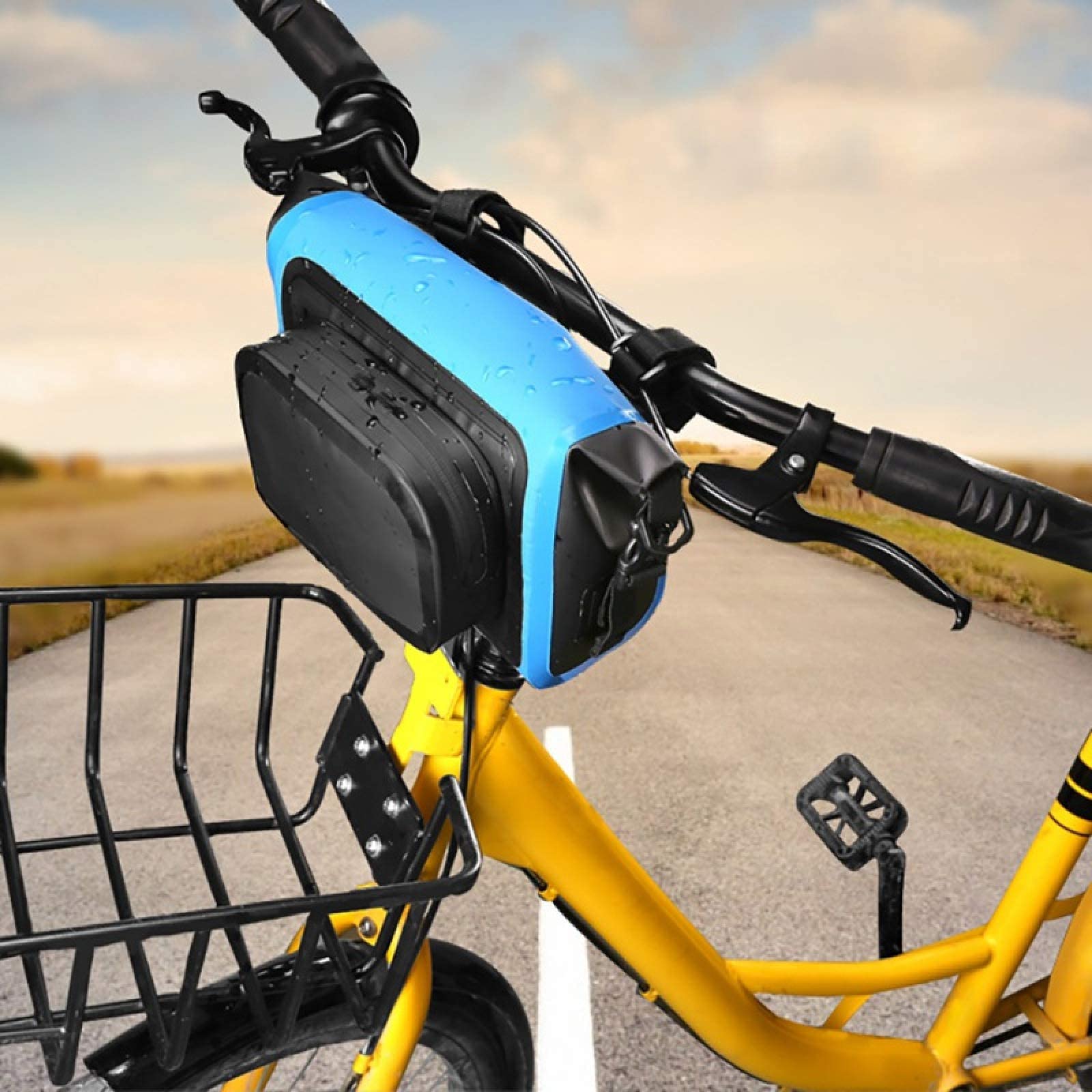 Uchwyt rowerowy na telefon torba rowerowa 2 w 1 wodoodporna duża pojemność MTB droga kierownica przednia torba torba torba torba na kierownicę