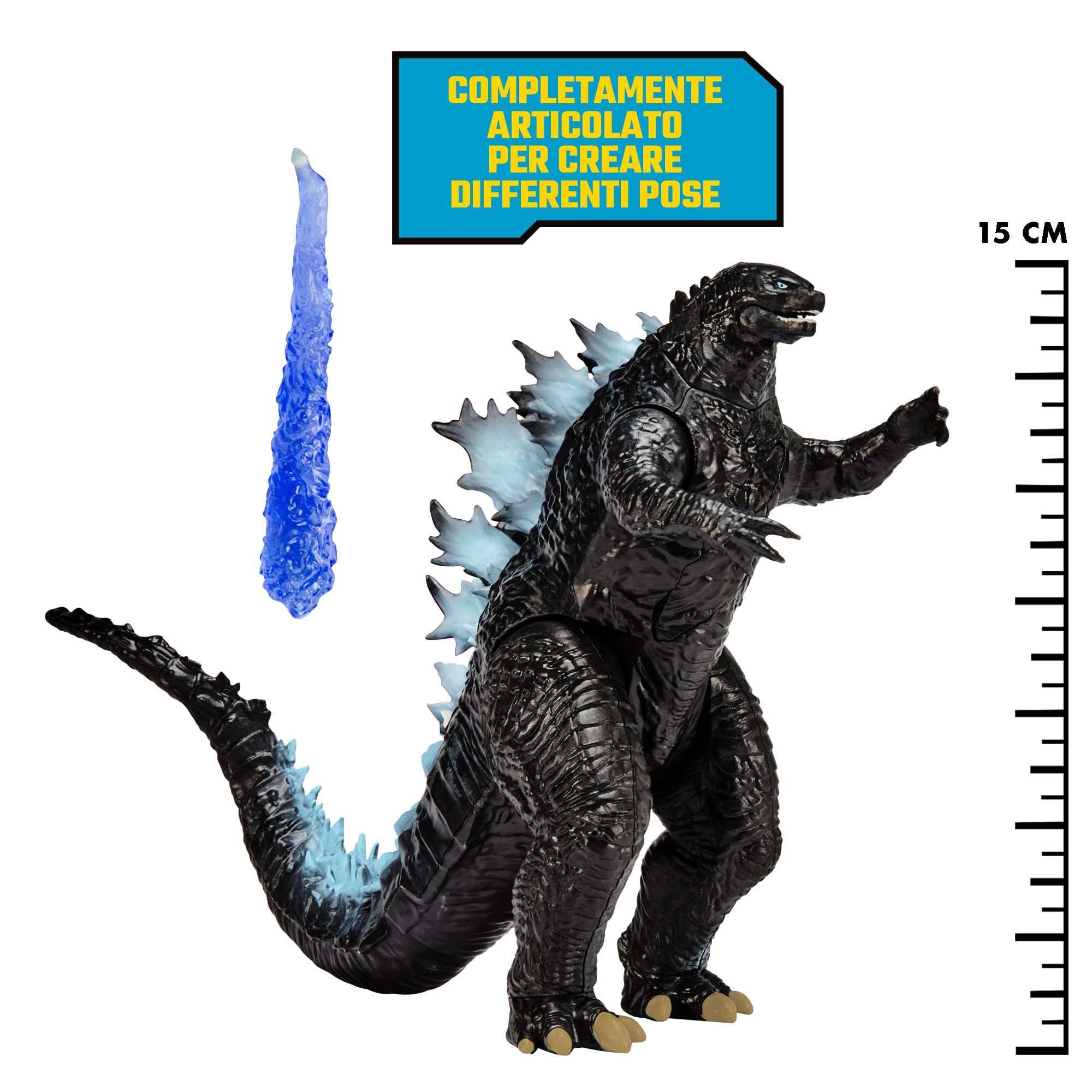 Giochi Preziosi Godzilla Per Kong Il Nuovo Impero - Godzilla Action Figure Da Collezione Da 15 Cm Articolato, Altamente Dettagliato E Accessoriato, Per Bambini A Partire Dai 4 Anni,Come Nel Film