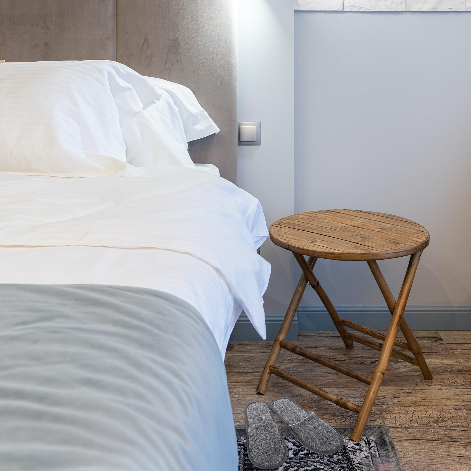 Ciabatte Monouso Antiscivolo in Lino 10 Paia Taglia Unica per Uomo e Donna per Hotel, Viaggi e Spa, Pantofole da Casa Leggere e Compressibili