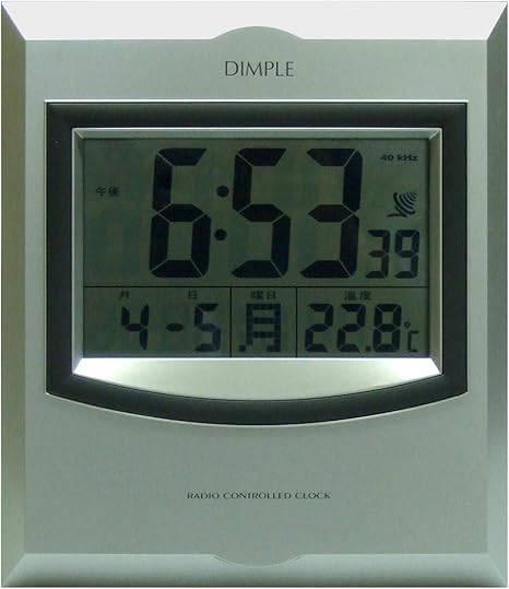 Amazon Co Jp Dimple ディンプル 温度表示 掛け置き兼用デジタル電波時計 Dru331sw ホーム キッチン