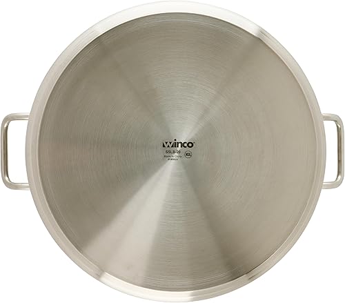 Miniatura 6 de Winco - Brasero de acero inoxidable de grado comercial con tapa, 20 cuartos de galón