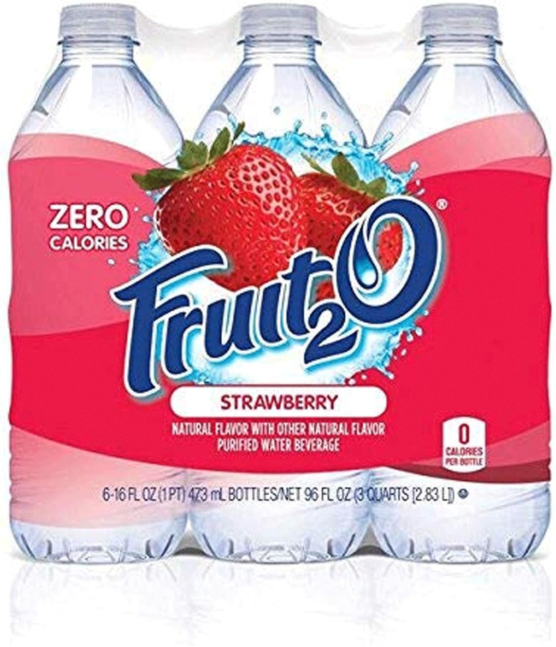 Zero Calorie Flavored Water, Strawberry, 6 Count (Pack of 4)