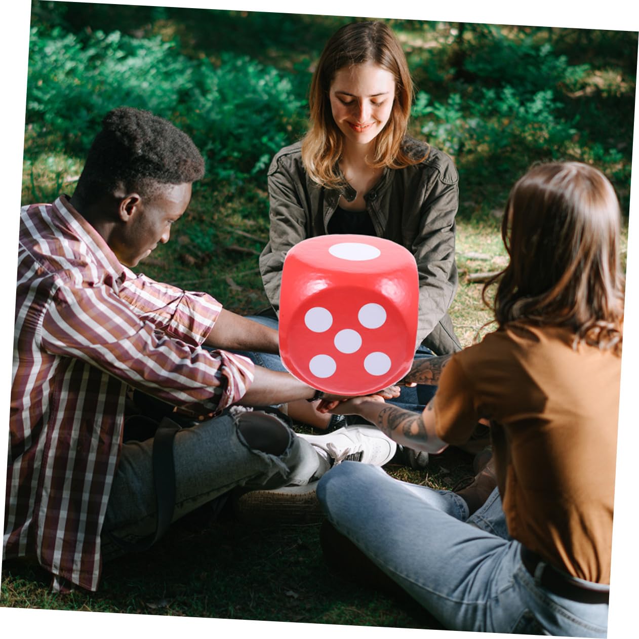 Cubo de Dados Gigante de Espuma Roja 20cm para Actividades Escolares