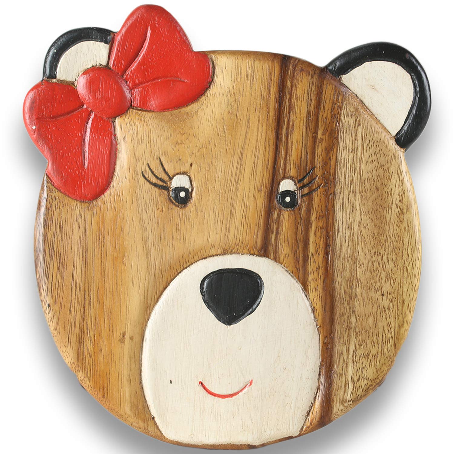 ART-CRAFT Vielseitiger Kinderhocker Holzhocker rund aus Mass