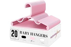 HOUSE DAY Plastic Baby Clothes Hangers for Closets
