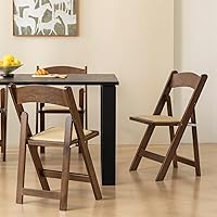Vista 9 de Wooden Folding Chair with Soft Cushion, Simple and Stylish, Comfortable and Durable, Suitable for Weddings, banquets and Events, no Assembly