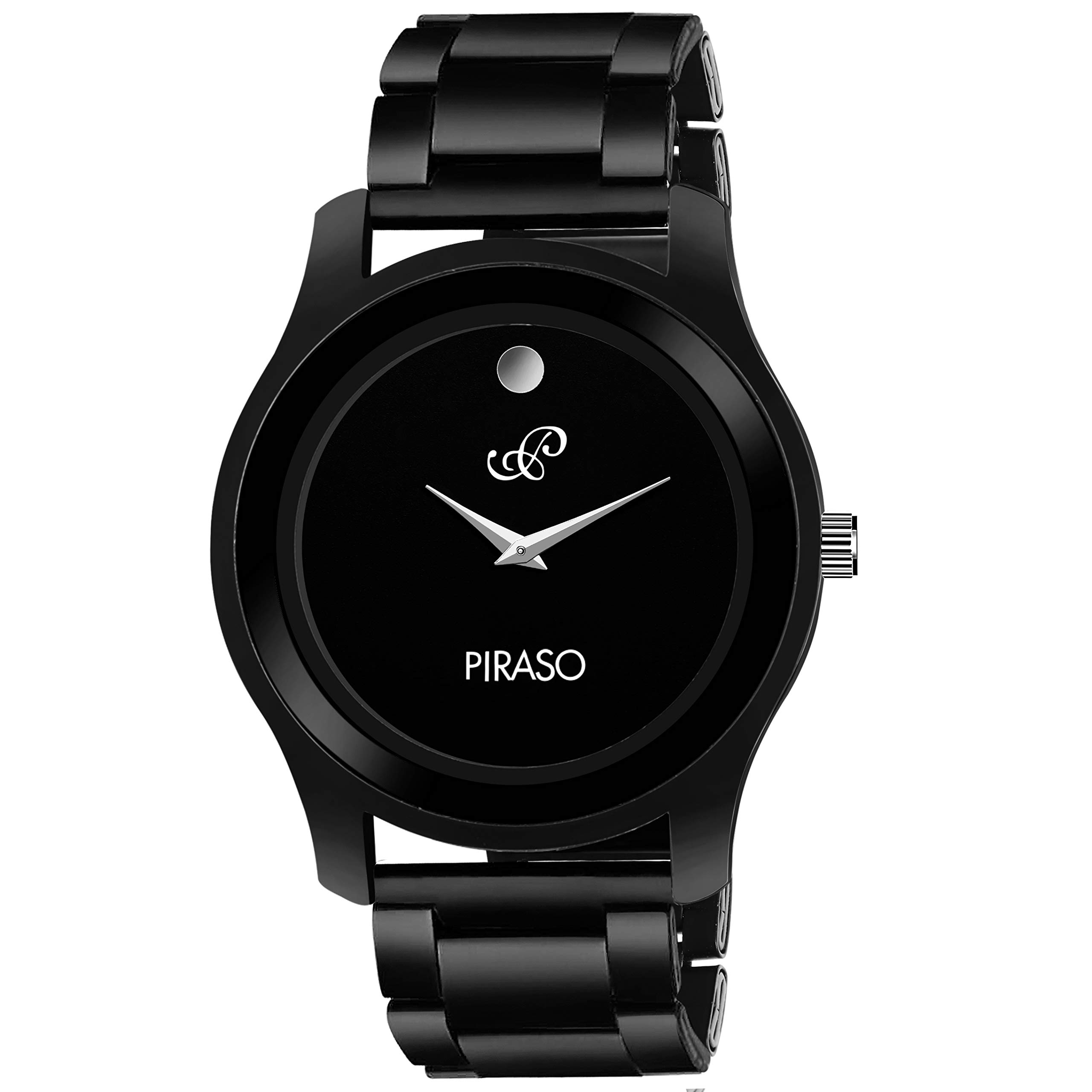 PIRASO Mens and Womens Analog Decent Watch, Black (B08BY257NR) Amazon Price History, Amazon Price Tracker