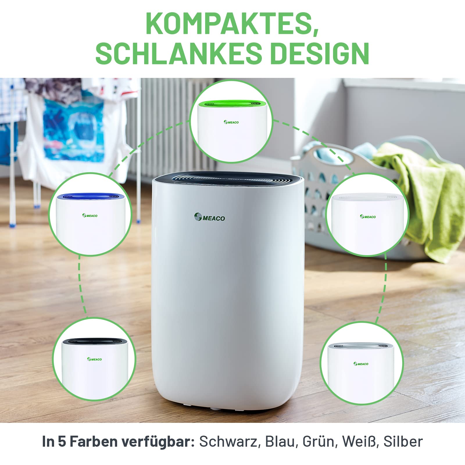 MeacoDry ABC 10L Entfeuchter - Energieeffizienter Entfeuchter für Zuhause