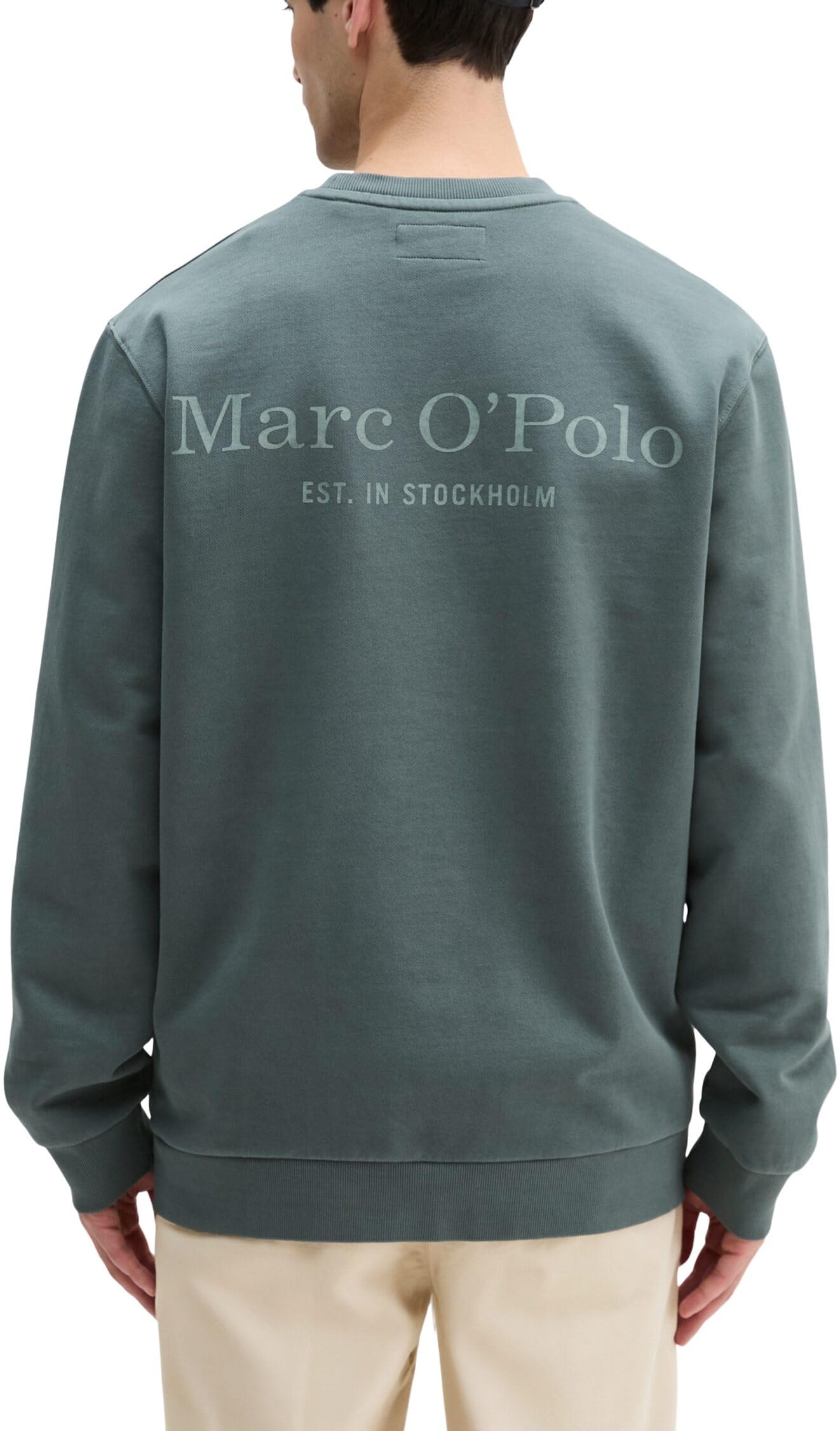 Marc OߴPolo Herren Sweatshirt aus Bio-Baumwolle mit Logo