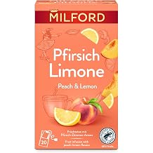 MILFORD Peach Lime Fruit Tea with Peach Lemon Aroma 20 tea bags