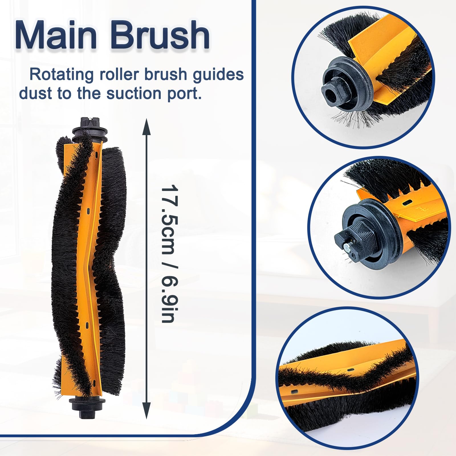 Kit de accesorios de 28 piezas compatible con robot aspirador DREAME D20