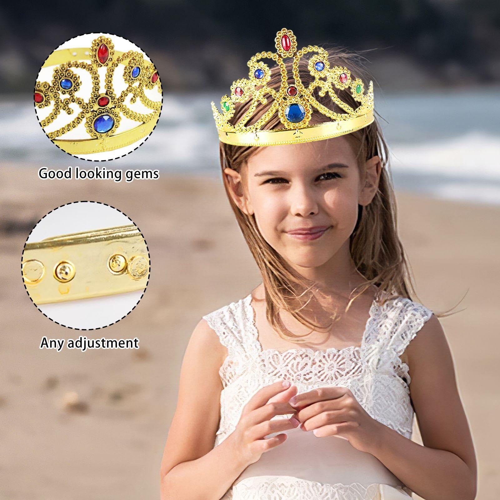 MEMOFYND 2 Pieces Of Crown Headbands, Performance Props, Cosplay Accessories, Party Costume Accessories, Photo Props - Image 3