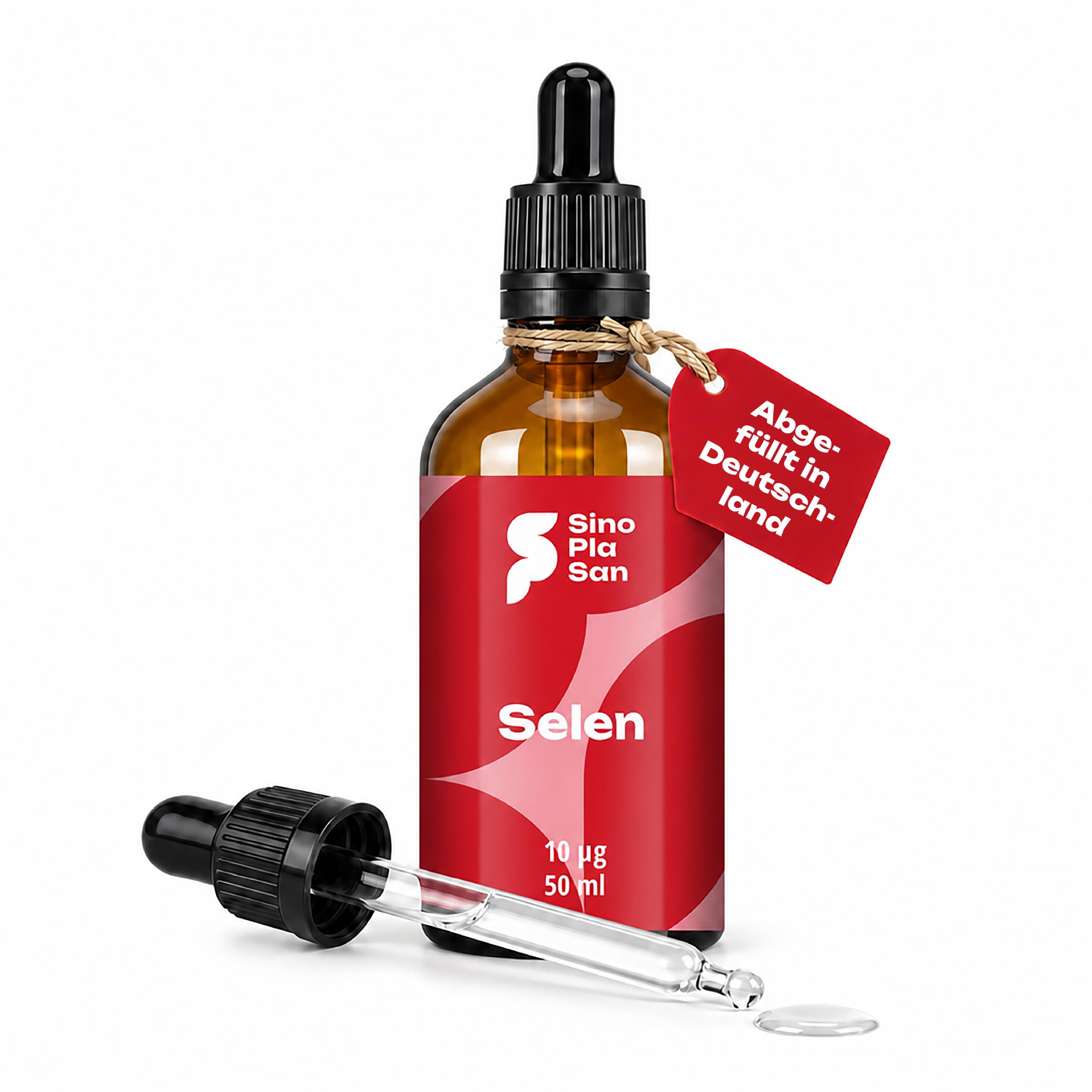 Selen Tropfen flüssig 200µg | 10µg pro Tropfen | 200µg pro Tagesdosis | SEHR HOHE AUFNAHMEFÄHIGKEIT | vegan | laborgeprüft | Made in Germany