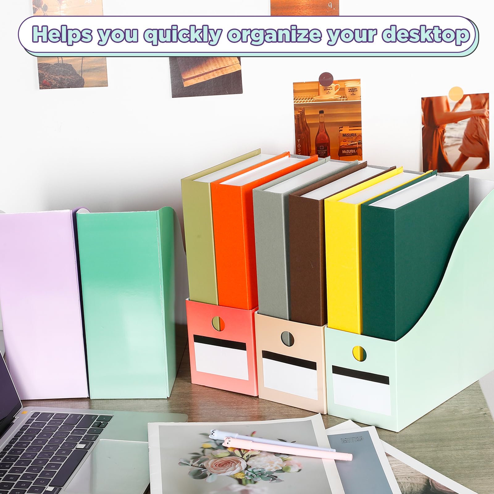 Snapklik.com : Jutom 32 Pcs Magazine File Holder Set Including Colored ...