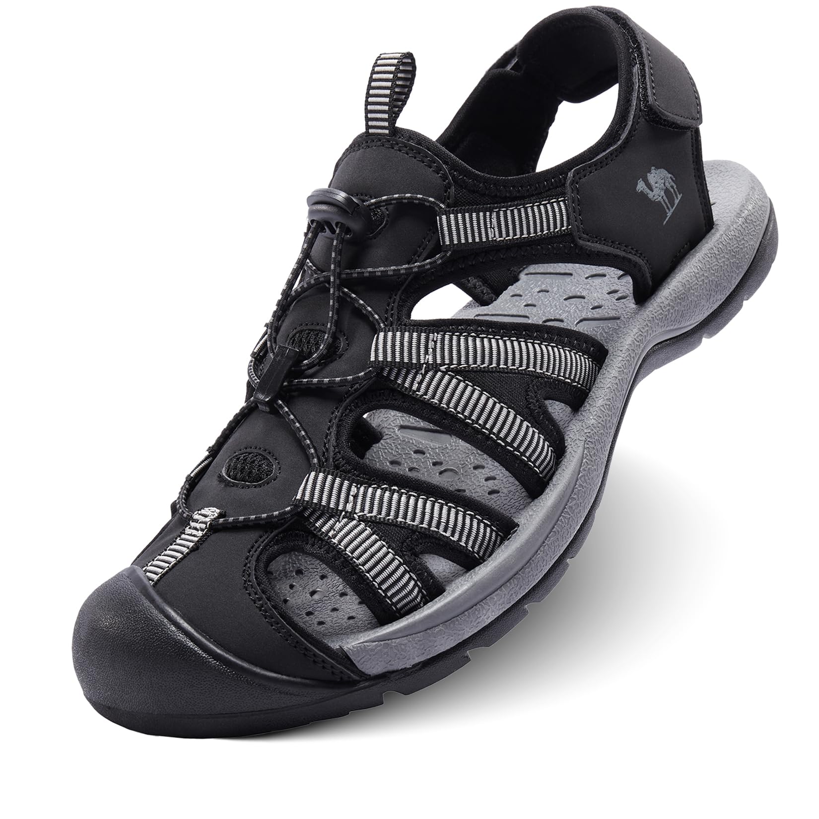 CAMELSPORTS Men's Hiking Sandals Closed Toe Outdoor Beach Sandal Waterproof Sport Fisherman Sandals Water Shoes