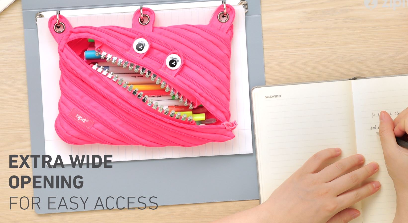 Amazon.com : ZIPIT Grillz 3-Ring Binder Pencil Pouch, Large