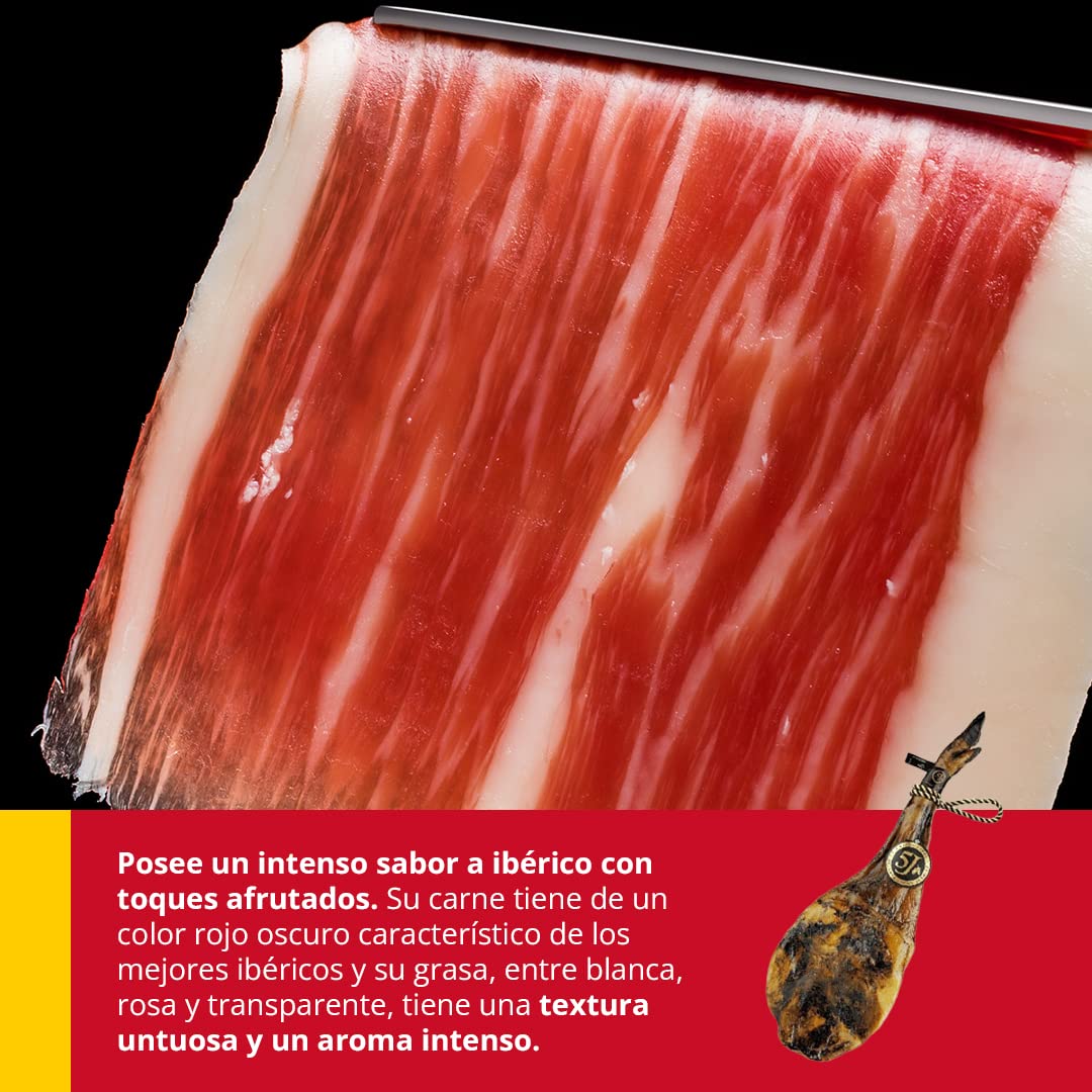 Paleta Cinco Jotas 5J de Bellota Pata Negra - Paletilla Entera 100% Ibérica de Jabugo - Más de 24 Meses de Curación - DO Jabugo - Peso 4,5Kg-5Kg - Jamonarium