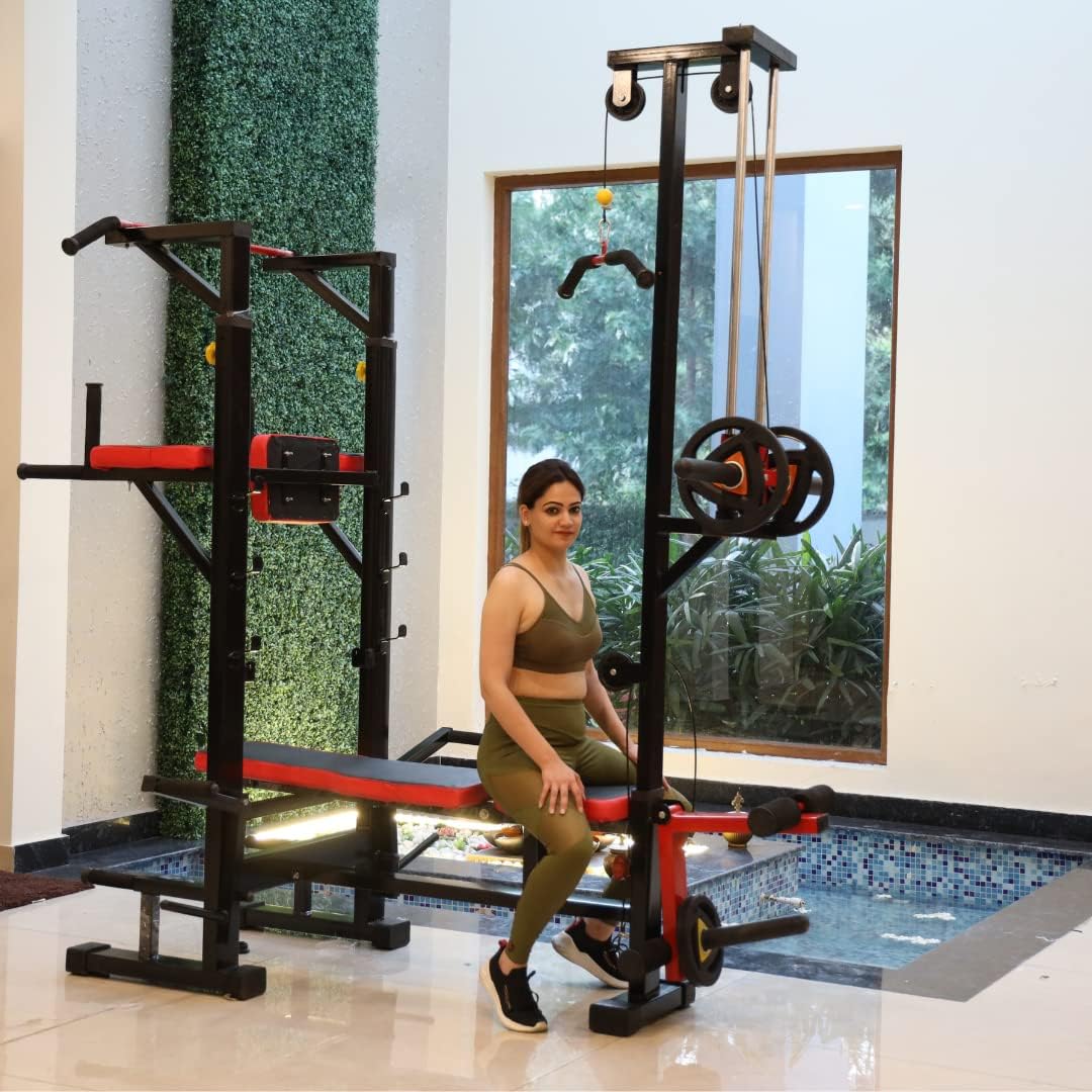 GAMMA FITNESS 20 in1 Bench with Leg Raise for Home Gym | Adjustable Multi Home Gym Bench| Home Gym Equipment | Fitness Bench | Multipurpose Home Gym Bench-image-13