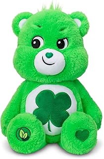 Good Luck Bear 35cm Medium Plush | Collectable Cute Plush Toy, Cuddly Toys for Children, Soft Toys for Girls Boys, Cute Teddies Suitable for Girls and Boys Ages 4+ | Basic Fun 22064