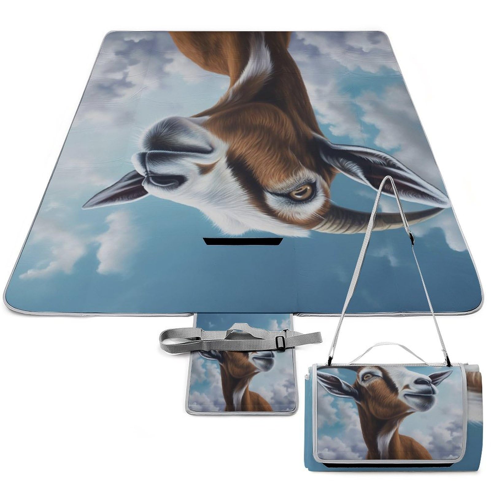 Tapis d'extérieur imperméable et lavable pour randonnée et camping en forêt