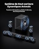 ULTIMEA Professional 7.1.4ch Wireless Surround Sound System with 8" Wireless Subwoofer & 2 Surround Speakers, Dolby Atmos TV Soundbar, 840W, BT5.4, HDMI eARC, Skywave X60 - 4