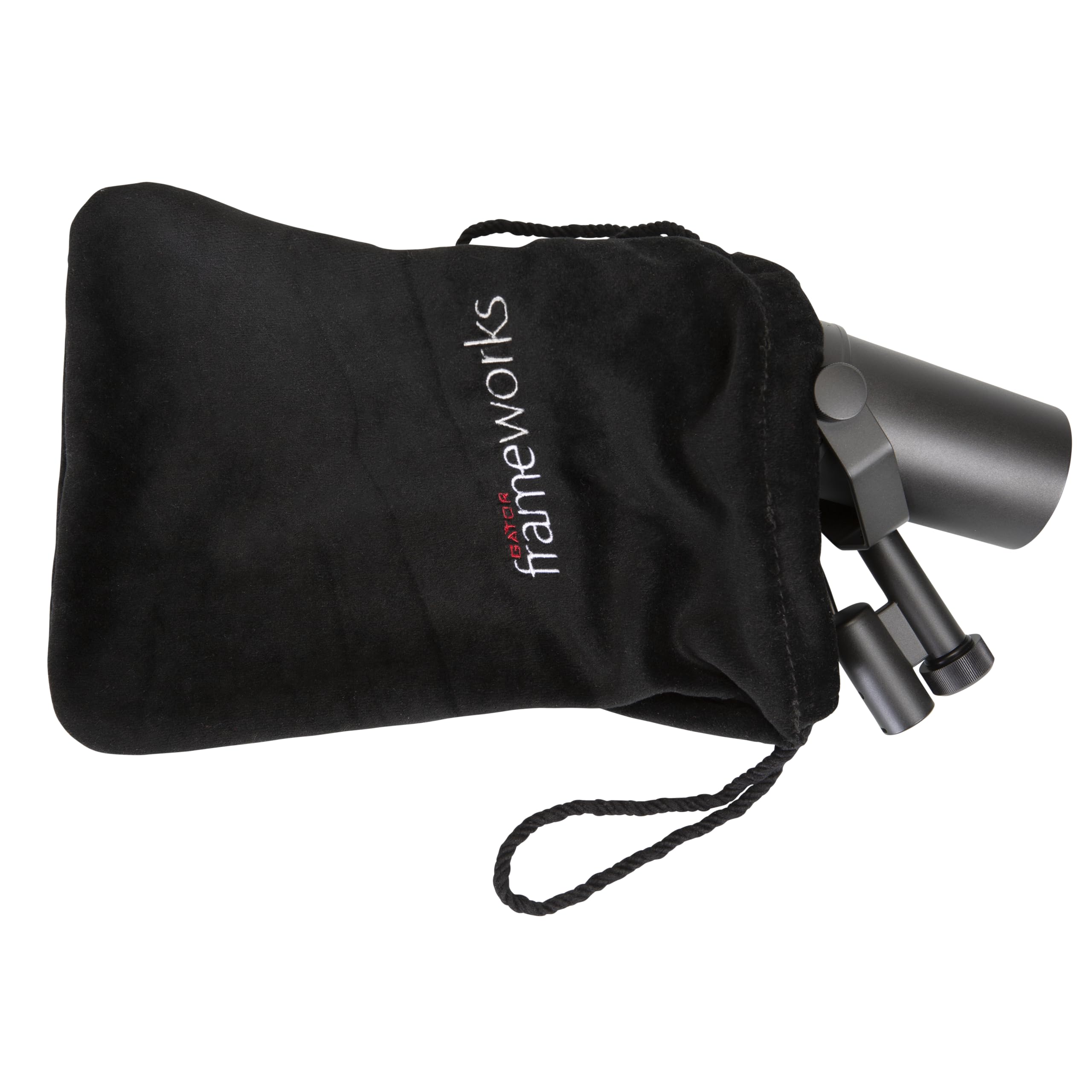 Gator Frameworks Lot de 3 sacs de transport en velours doux pour microphones de studio - Protège de la poussière, de la saleté et des rayures - GFW-MICPOUCH-3PK