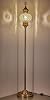 DEMMEX 10 Diameter Largest Mosaic Globe Turkish Floor Lamp, Handmade Moroccan Standing Lamp, Antique Brass Finish, 5.5 ft Tall (Multicolor)