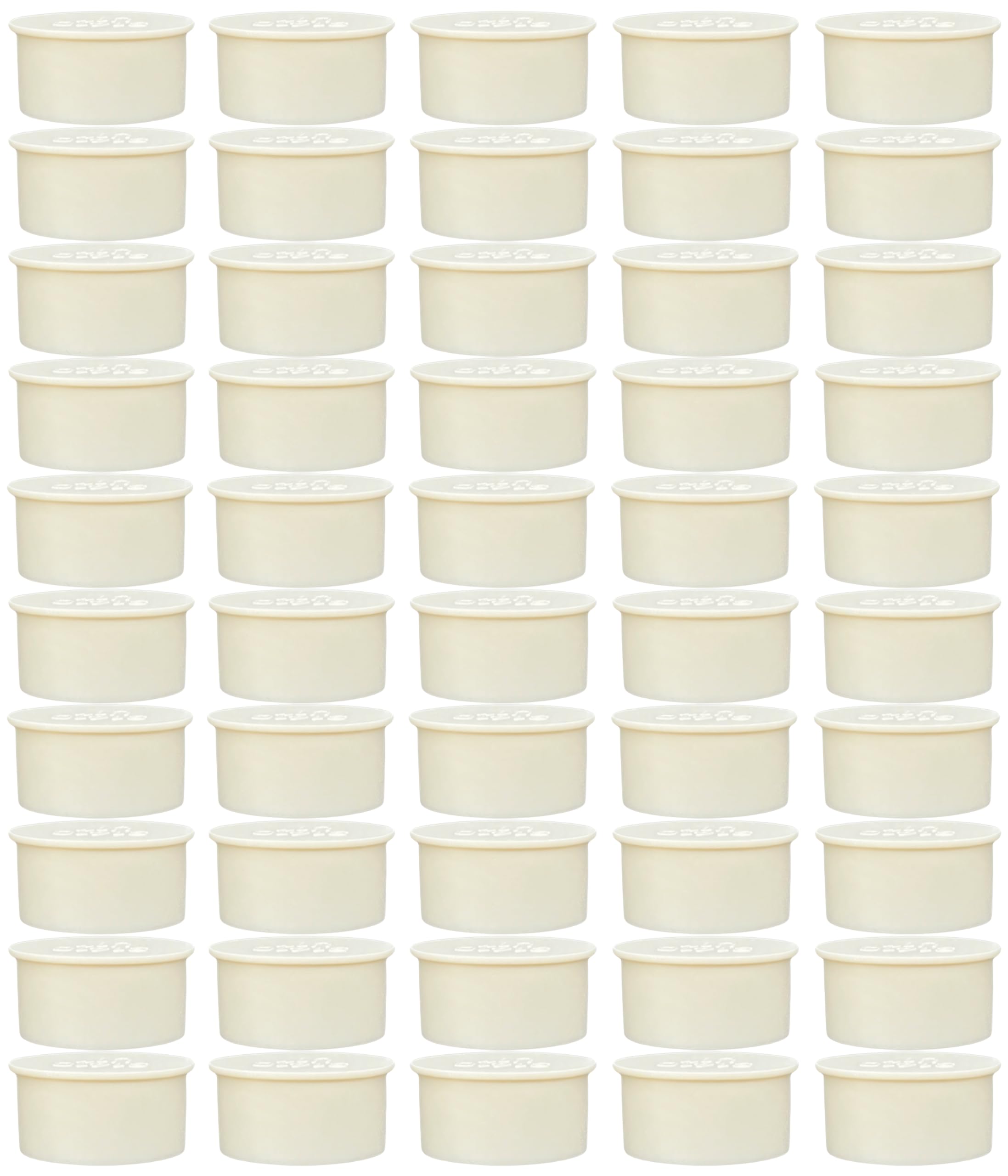 Alibazon 50 pcs 1 Inch Pool Fence Hole Cover Deck Patio Safety Ground Caps Fit Standard 1" Diameter Holes (Beige)