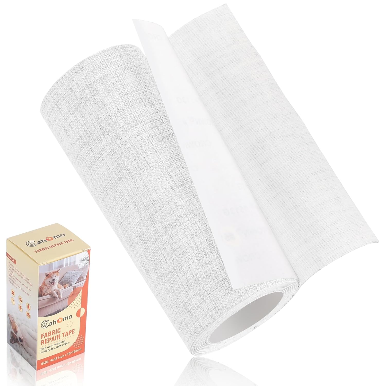 Fabric Repair Patches, SelfAdhesive Linen Fabric Patch,10x160 cm Fabric Patches for Furniture