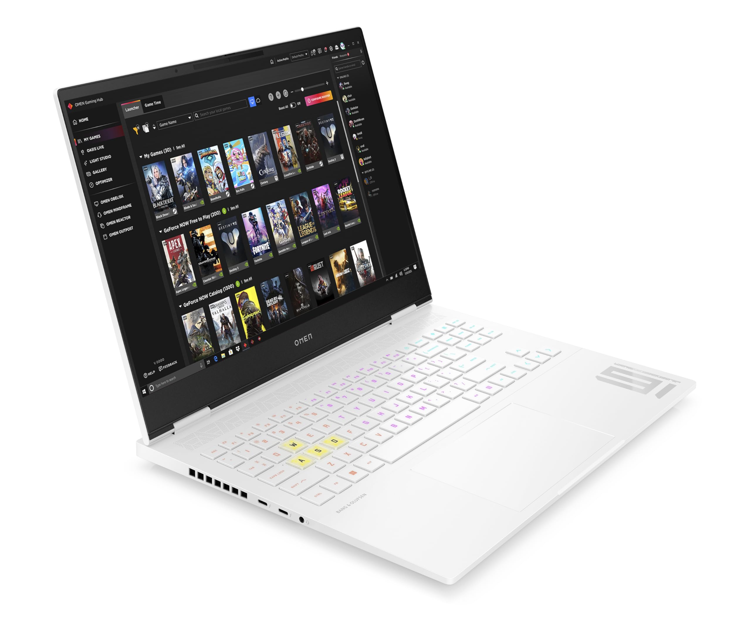 HP Omen Gaming Laptop | 16 Zoll WQXGA-240 Hz | Intel Core i7-14700HX | 32 GB DDR5 RAM | 1TB SSD | NVIDIA GeForce RTX 4060 (8GB) | QWERTZ | Windows 11 Home | Weiß