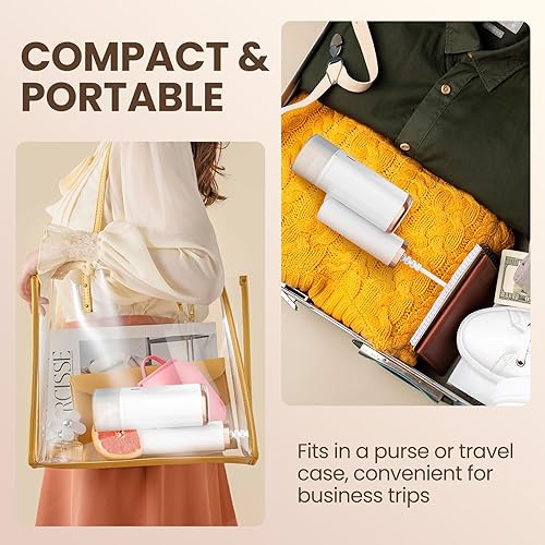 Miniatura 8 de Vaporizador para ropa, plegable, de mano, removedor de arrugas para ropa, 110 V, calentamiento rápido de 20 segundos, portátil, 1200 W, removedor de