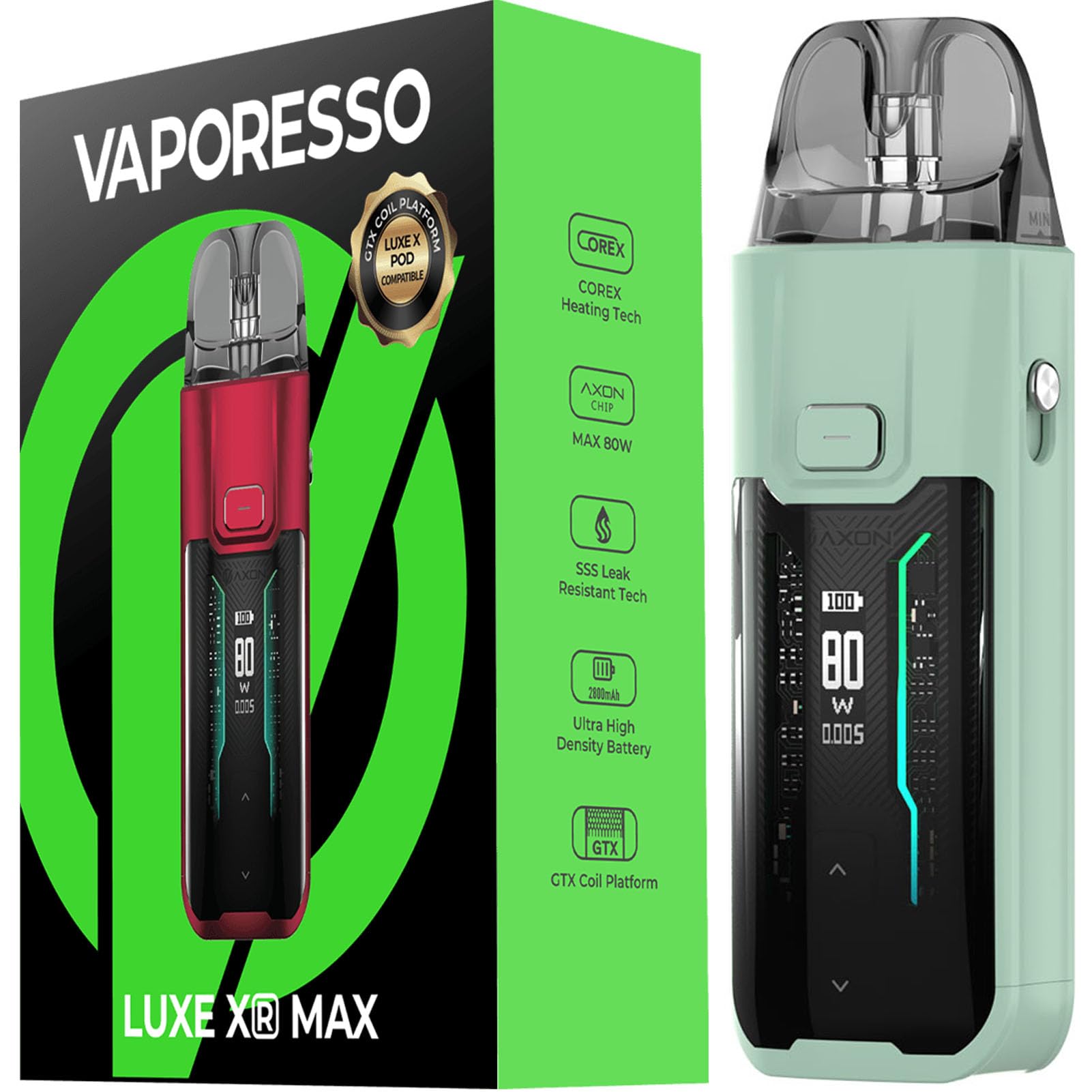 vaporesso luxe xr max liquido Vaporesso Luxe Xr Max Liquido Vaporesso LUXE XR Max Kit 5ml DTL/MTL  Vaporizzatore adatto LUXE
