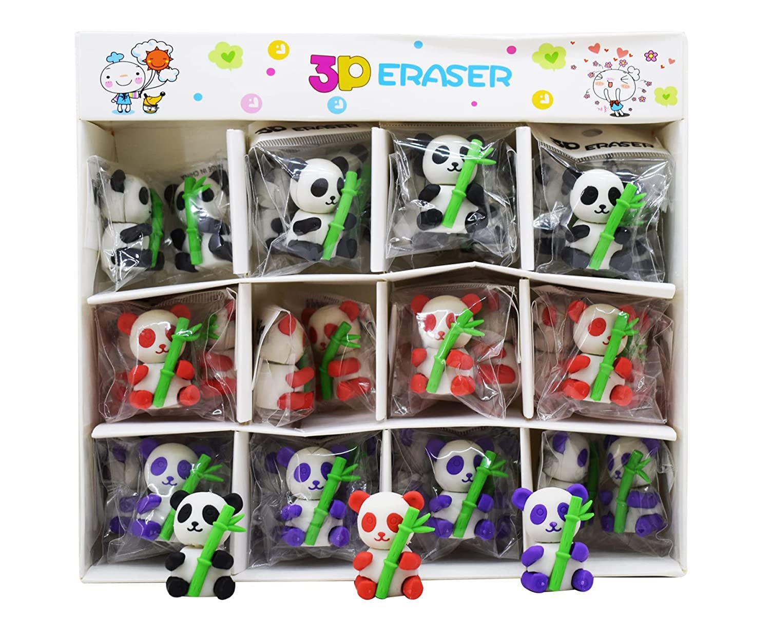 Maestro Toys - 3D Panda Erasers for Kids Gift Options Birthday Return Gifts (12) (B0C4TZHH8T) Amazon Price History, Amazon Price Tracker