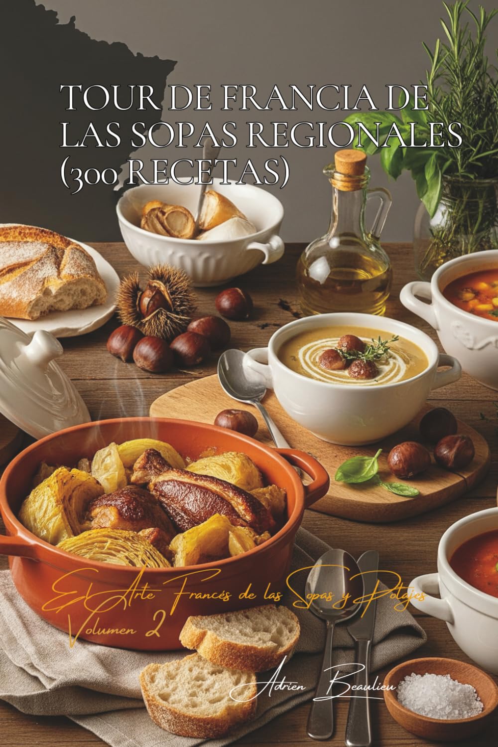 Tour de Francia de las Sopas Regionales (300 Recetas): El Arte Francés de las Sopas y Potajes Volumen Dos