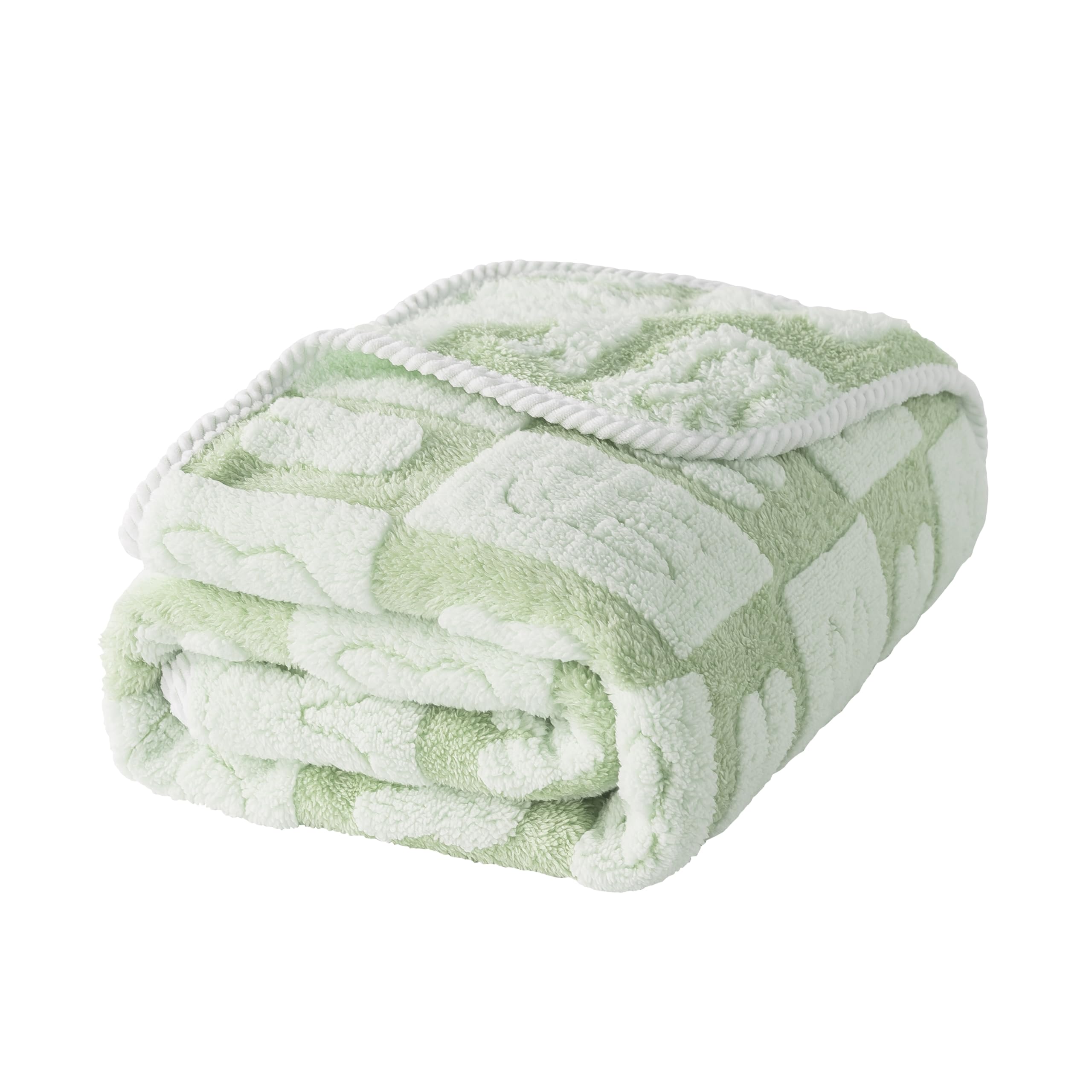 DJDEA Babydecke Microfaser 75cmX100cm - Flauschige Warme Kuscheldecke Baby, Weiche Decke, Grün Decke für Kinder Mädchen Junge, Gehören Kinderbett Kinderwagen, Geschenk