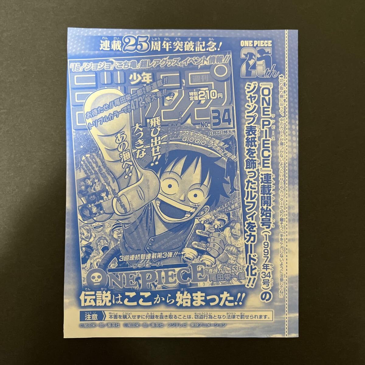 Amazon.co.jp: ルフィ P-033 プロモカード 週刊少年ジャンプ 袋とじ 