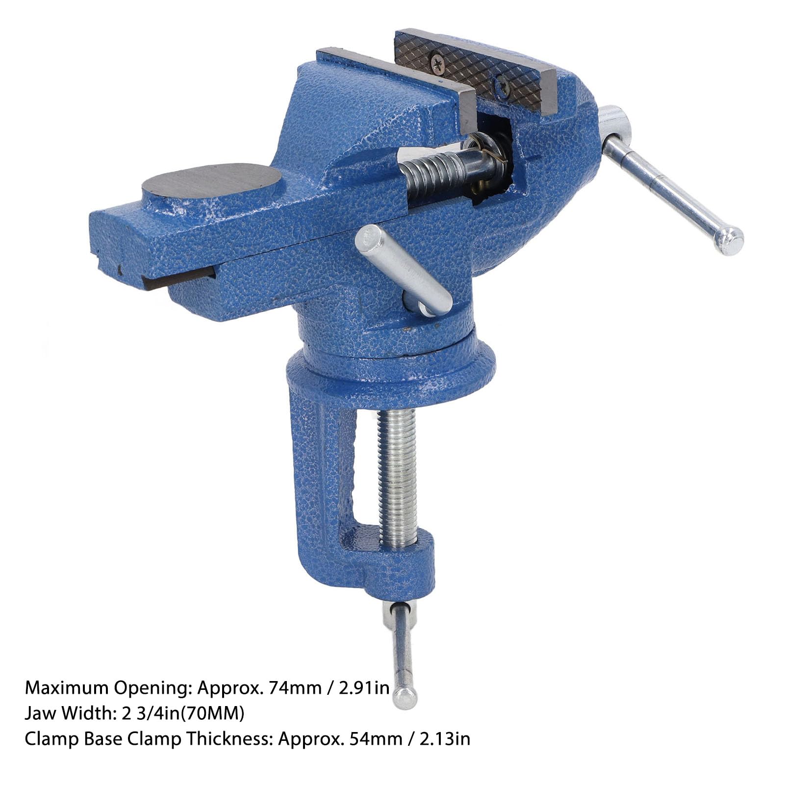 Mini Morsetto da Tavolo, Morsa da Banco Universale Piccola, Morsetto da Banco Portatile da 2 3 4 Pollici, Morsetto Multifunzionale a 360° su Morsa da Tavolo per Lavorazione del