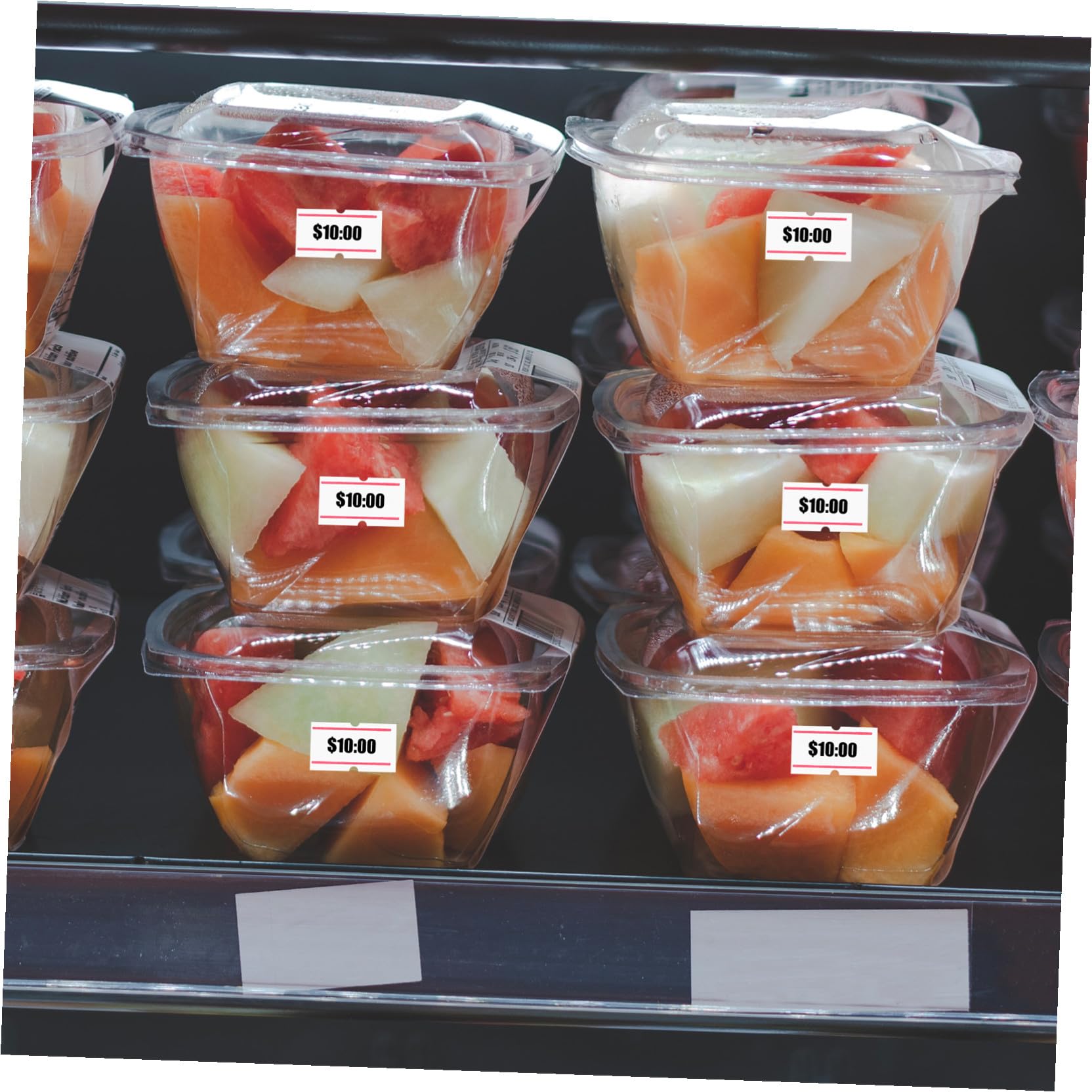 Etichette Prezzo Autoadesive 30 Pezzi Carta Bianca | Price Labeller, Uso in Fruit Store e Food Store, Cartellini dei Prezzi per Etichette Termiche Label