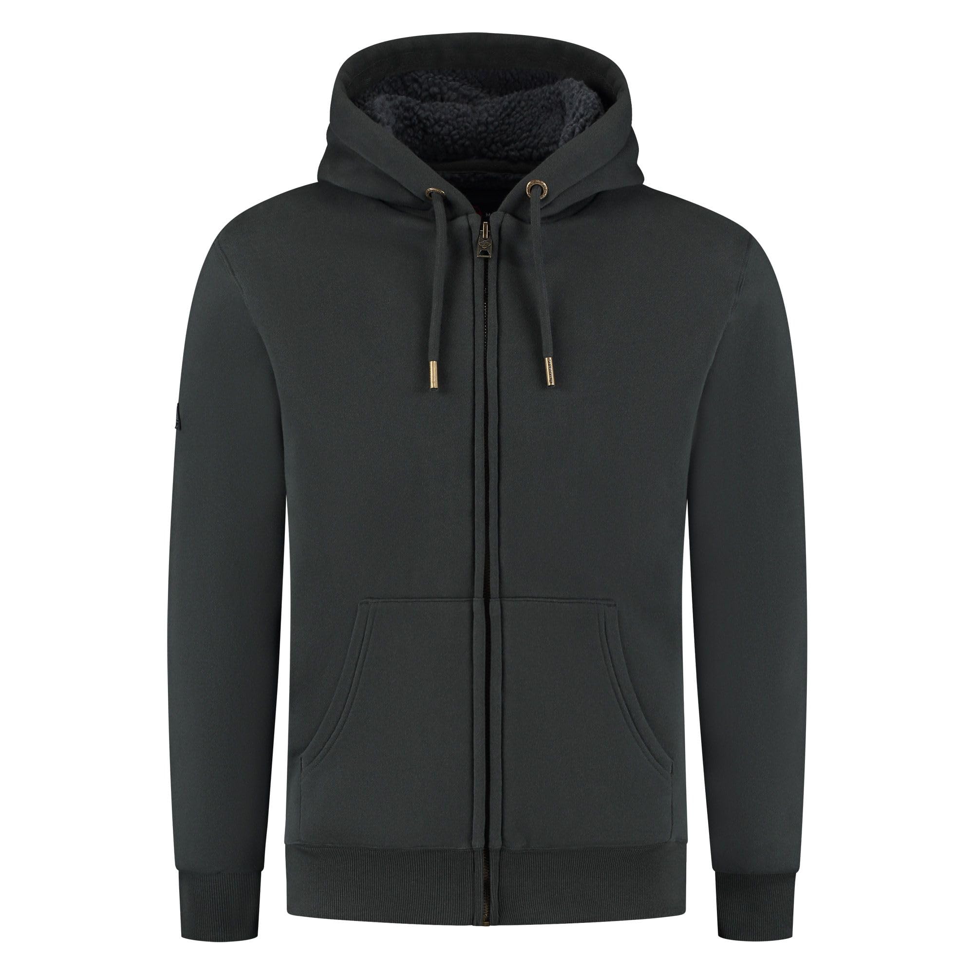Superdry Men's Black Borg Lined Full Zip Sweatshirt Xl
